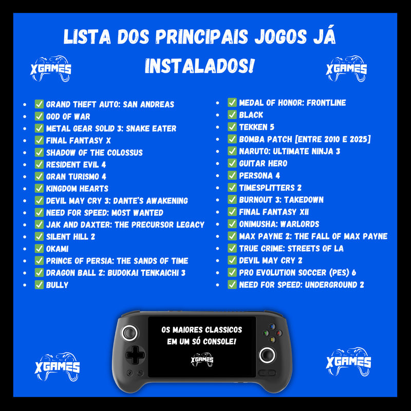 LEGACY X556: Do Atari ao PS5 — Liberdade total de jogos em um único dispositivo
